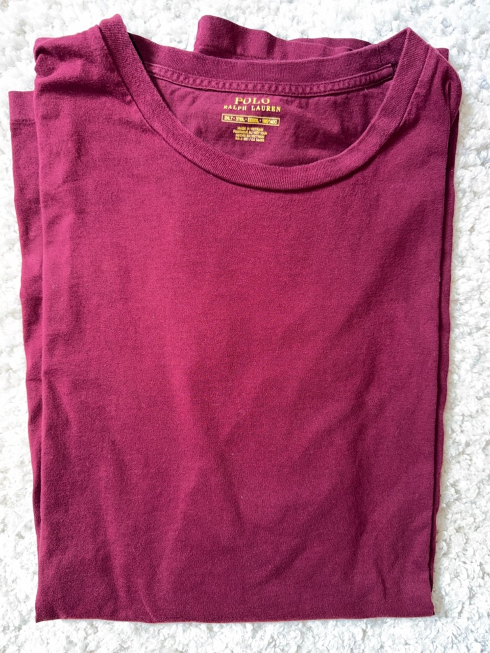 Polo by Ralph Lauren Maroon Tee 3XLT
